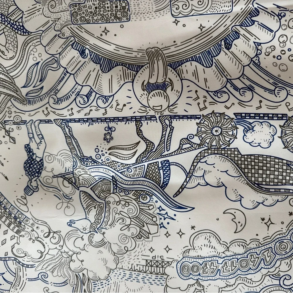 Hermes Please Hold the Line Scarf - Picture 2 of 12